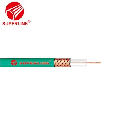 Thin Mini 75Ohm Solid Conductor กล้องวงจรปิดเครือข่าย KX8 Coaxial Cable